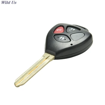 Yedek Boş Anahtar Shell Kılıf Araba Uzaktan Fob Toyota Scion için 3 Düğmeler Araba Aksesuarları