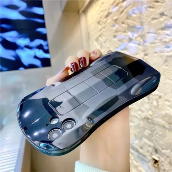 Spor Araba Yumuşak Telefon Kılıfı için iPhone 12 Mini 11 Pro XR X XS Max 7 8P 6S SE Yumuşak TPU Kılıf Serin Supercar Cep telefonu arka Kapak