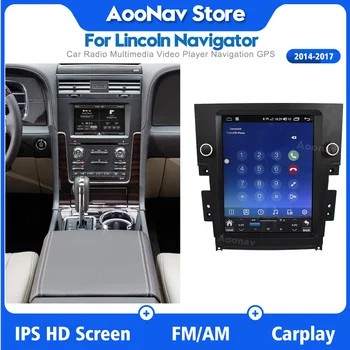 2Din Android 10.0 GPS Navigator Araba Radyo Lincoln Navigator 2014 - 2017 İçin Stereo Multimedya Oynatıcı Autoradio Radyo Carplay