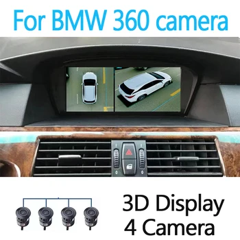 BMW 3 için E90 E91 E92 2008~2012 CIC 360 Kuş Görünümü Android Sistemi Multimedya oyuncu ekranı GPS Navigasyon Stereo Ses