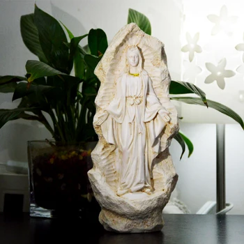 Özel Teklif-EN İYİ hediye Katoliklik Hıristiyanlık Immaculate Conception Meryem Kutsal Meryem ana sanat heykeli-24 CM BOYUNDA
