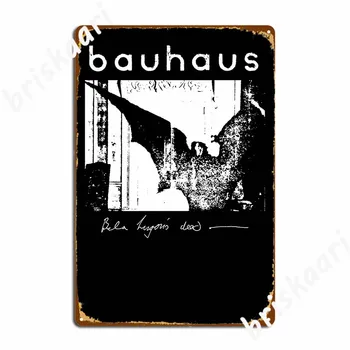 Bauhaus Yarasa Kanatları Bela lugosi'nin Ölü Posteri Metal Plak Duvar Dekor Sinema Garaj Baskı Kulübü Bar Tabela Posteri