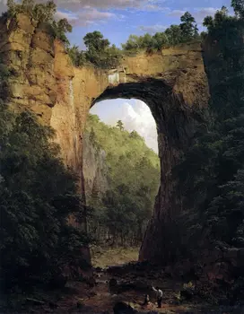 Doğal Köprü, Virginia Frederick Edwin Kilisesi Sanat ipek poster Duvar Sanatı Ev Dekoratif Boyama
