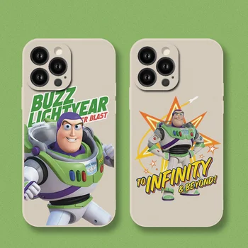 Disney Buzz Lightyear Telefon Kılıfı Funda iPhone 11 12 13 Pro Max Mini X XS XR MAX 6 7 8 Artı 2020 SE Yumuşak Silikon Celular