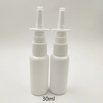 120 adet / grup HDPE 30ml Beyaz plastik burun püskürtücü pompası 18/410, 30cc burun spreyi ilaç şişesi
