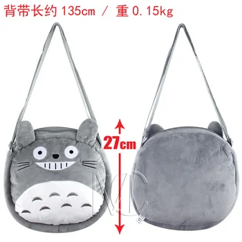 Güzel Anime Komşum Totoro pamuk dolması peluş omuz çantası / Satchel