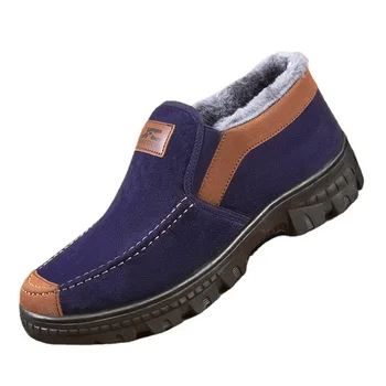 Yeni kış bez ayakkabı erkek pamuklu ayakkabılar bir pedal eğlence erkek pamuklu ayakkabılar ayakkabı erkekler için