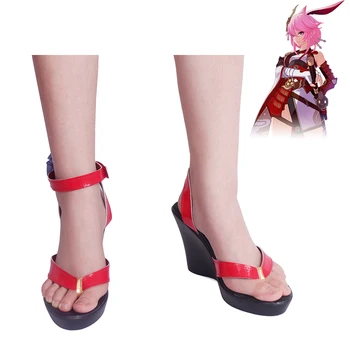 HOUKAI DARBE 3 Yae Sakura Kadın Cosplay Ayakkabı Özelleştirilmiş Boyutu