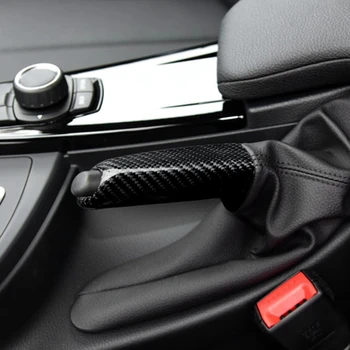 1 2 3 4 için-BMW Yeni Serisi E90 E60 F30 ABS Karbon Fiber el freni Kapak Vites Değişiklik Kol Dekorasyon