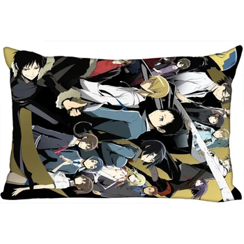 Güzel DURARARA!! Anime Yastık Kılıfı 45x35cm (Tek Taraf) Yeni Dikdörtgen Fermuar Baskı Atmak Düğün Dekoratif Yastık Kılıfı