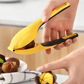 Kestane Pense Gıda sınıfı Çapraz testere dişli bıçak Kavisli Çok Fonksiyonlu Soyma Taşınabilir Paslanmaz Çelik Kestane Klip Ev için