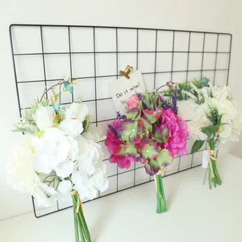 2 Renk İpek Şakayık Ortanca Buket Hibrid Yapay Çiçek Düğün Dekorasyon DIY Ev Sahte Çiçekler
