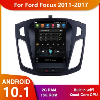 Android 11 Araba Radyo Multimedya MP5 Oynatıcı Ford Focus 3 İçin Mk 3 2011-2017 Autoradio Ana Ünite 2Din 1024 * 600 Dört Çekirdekli HİÇBİR DVD