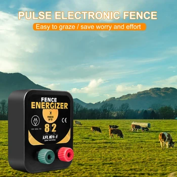 2/5/10km Elektrikli Çit Energizer Şarj Regülatörü Yüksek Gerilim At Sığır Kümes Hayvanları Çiftlik Hayvan Çit Alarmı Hayvancılık Araçları