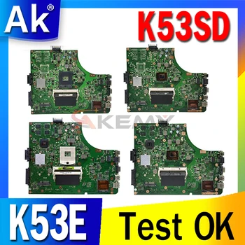 K53SD Laptop Anakart ASUS için K53SD K53E K53 A53E A53S X53S X53E P53 Orijinal Anakart Anakart GT610M Kurulu ı3 CPU