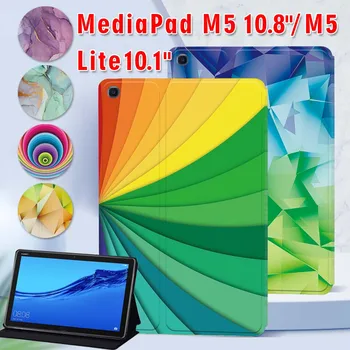 PU Deri Standı Tablet Kapak Kılıf Huawei MediaPad için T5 10 10.1