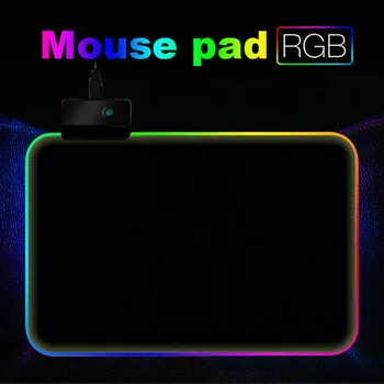 300 * 250mm Renkli RGB LED Oyun Fare Klavye Pad Masa Mat PC Laptop için Mousepad Büyük Fare Mat Arkadan Aydınlatmalı Halı