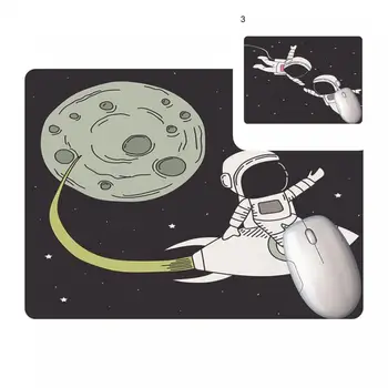 Fare kauçuk ped Fare Yastık Yumuşak Profesyonel Baskı Faydalı Yaratıcı Uzay Astronot Klavye Mouse Pad