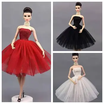1/6 BJD Bebek Prenses Elbiseler Barbie Giysileri Moda Kısa Bale Elbise Tutu Parti Kıyafeti Vestidoes Dollhouse Aksesuarları Oyuncaklar
