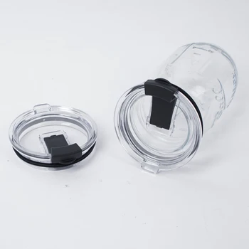 3 Adet 20oz veya 30oz Şeffaf Plastik Şişe kapakları Contalar ile Sızdırmazlık Kapağı Dökülmeye dayanıklı Flip Su Bardağı Kapakları Bardak Aksesuarları