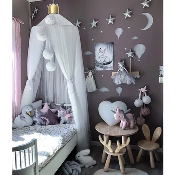 Asılı Çocuklar Bebek Yatak Kubbe Gölgelik Cibinlik Prenses Yatak Kız Odası Dekorasyon Yatak Gölgelik Haşere kontrolü Reddetmek Net