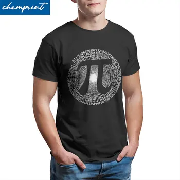 3.14 Pi Numarası Sembol T-Shirt Erkekler Matematik Bilim Serin Pamuk Tee Gömlek Crewneck Kısa Kollu T Gömlek doğum Günü hediyesi Giysi