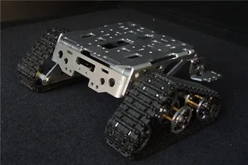 Metal Alüminyum alaşım Akıllı Robot tankı şasi Platformu kitleri paletli paletli araç Wali SUV SN1100 V2