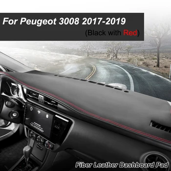 Peugeot 3008 2017-2019 için Mk2 3008Gt Gt Kaymaz Mat Dashboard Kapak Pad Güneşlik Dashmat Halıyı Korur Oto Aksesuarları
