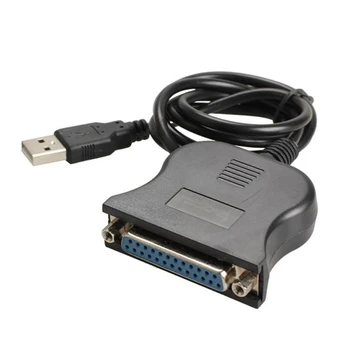 Yeni 80cm USB 2.0-25 Pin Paralel Bağlantı Noktası Yazıcı Kablosu IEEE 1284 USB Paralel