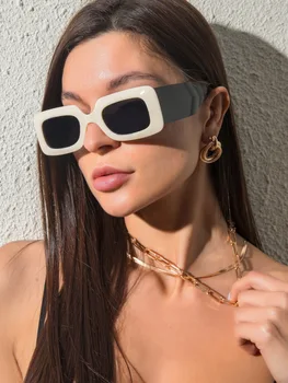 Kare güneş Kadınlar Yeni Marka Tasarımcısı lunette de soleil femme Vintage güneş gözlüğü erkekler Kadınlar için UV400