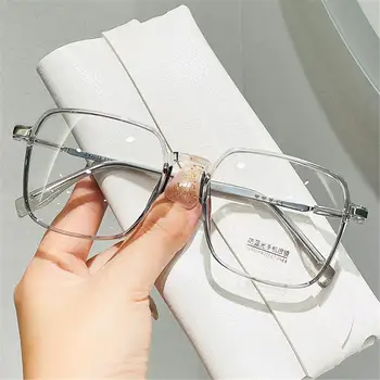 Kore Tarzı Şeffaf Çerçeve Büyük Boy Ins Popüler Miyopi Gözlük Kadınlar için Miyop Gözlük Şeffaf Gözlük Gözlük