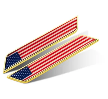 3D Altın Amerika Birleşik Devletleri Bayrağı Oto Amblem Rozeti Motosiklet Çıkartmaları Fairing Çıkartmaları Çıkartmaları Araba Aksesuarları