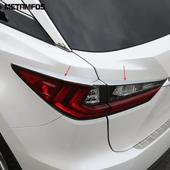 Arka İşık Lambası Kapak Trim Şerit Lexus RX 2016-2021 İçin 2022 ABS Krom Kuyruk Lambası Gözkapağı Kaş Sticker Aksesuarları Araba Styling