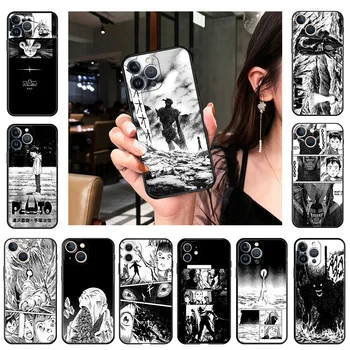 Lüks PLUTO Manga Silikon Telefon Kılıfı için iphone 14 13 11 12 Pro XS Max Mini XR SE 8 7 6s 14 Artı X Ultra İnce Yumuşak Mate Kapak