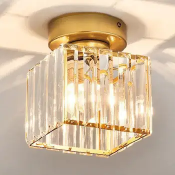 Kristal ışık gölge benzersiz aydınlatma koruması tavan lambası şamdan abajur masaüstü dekoratif ev süsler dekor kapak J5l8