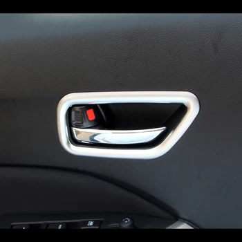 4 adet ABS Mat İç araba Kapı Kolu kase kapağı Trim Suzuki Vitara 2016 İçin 2017 2018 Araba Aksesuarları