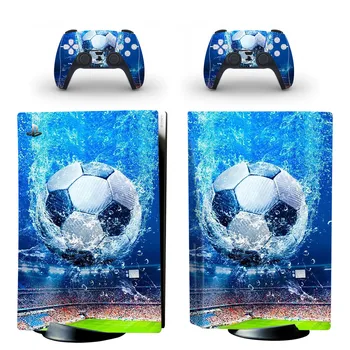 Futbol PS5 Standart Disk Cilt Sticker Çıkartma Kapak PlayStation 5 Konsolu ve Denetleyici PS5 Cilt Sticker Vinil