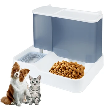 Büyük Kapasiteli Köpek kedi maması kasesi suluk Sızdırmaz Yavru Köpek Besleme Waterer ev hayvanı ürünü 1L Pet Otomatik Besleyici