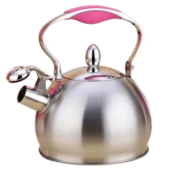 Su ısıtıcısı 304 paslanmaz çelik 2.5 L kapasiteli ev indüksiyon ocak gaz yanan su ısıtıcısı flüt pot ıslık çalan çay su ısıtıcısı kahve çay